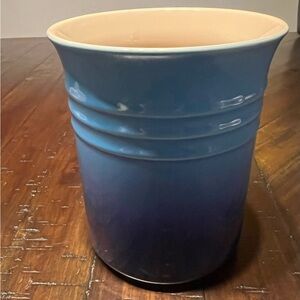 Le Creuset Stoneware Azure Blue Utensils Crock
